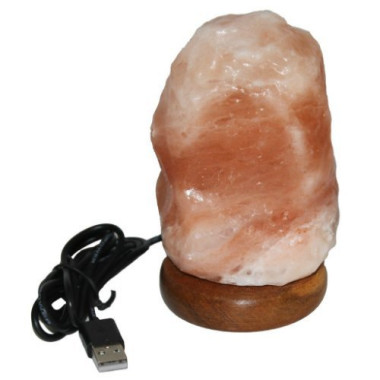 HIMALAYA Veioză / lampă de sare Mini cu USB natur